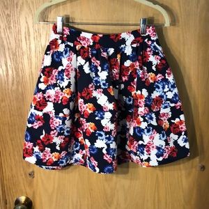 Express floral skirt